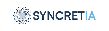 Logotipo horizontal de Syncretia, consultoría de inteligencia artificial estratégica para pymes y profesionales.